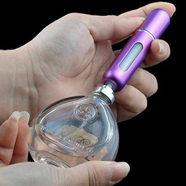 Portable Perfume Atomiser Refill Travel Bottle Mini Pump Spray Scent Pocket 5ML