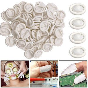 100-1000pcs Latex Rubber Finger Cots Sets Fingertips Protector Gloves Art Craft