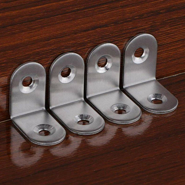 10/20PC Stainless steel Corner Brackets Angle Bracket Corner Brace Joint L Shape