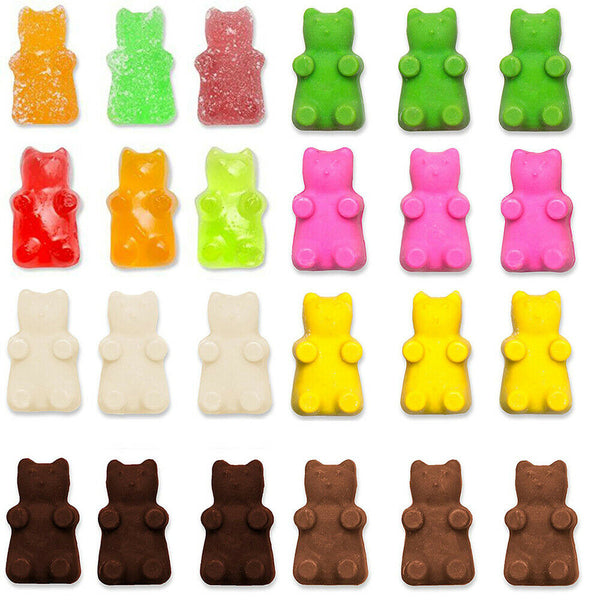 1/2PC 50Bear Silicone Gummy Chocolate Baking Mold Ice Cube Tray Candy Jelly Mold