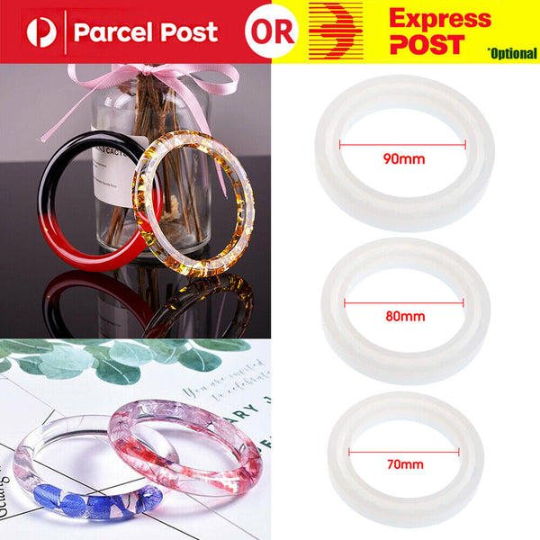 Silicone Bangle Bracelet Jewelry Making Mold Resin Casting Epoxy Mould DIY Tool