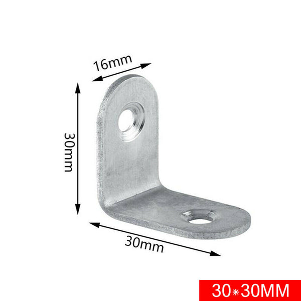 10/20PC Stainless steel Corner Brackets Angle Bracket Corner Brace Joint L Shape