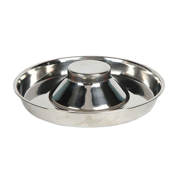 Feeder Bowl Stainless Dish Puppy Dog Pet Cat Litter Food Feeding Weaning Home AU