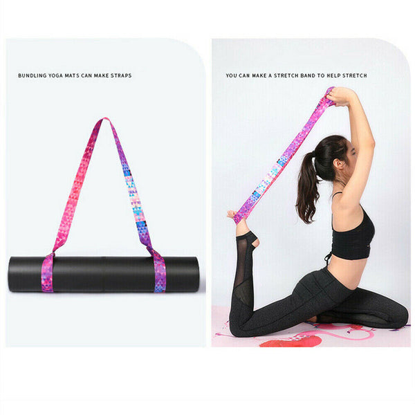 Yoga Mat Strap Belt Adjustable Shoulder Sports Exercise Stretch Carry Sling