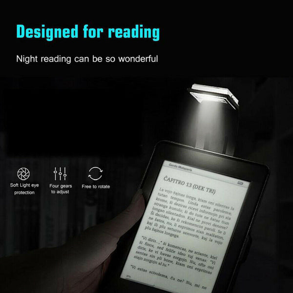 Foldable Eye LED Book Light Clip On Book USB Rechargeable Reading Night Lamp