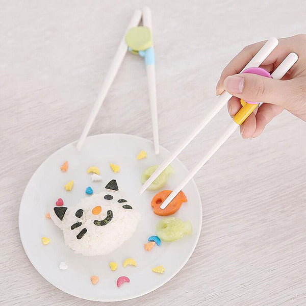 Chopsticks Adult Baby Children Beginners Training Learning Reusable Helper AU