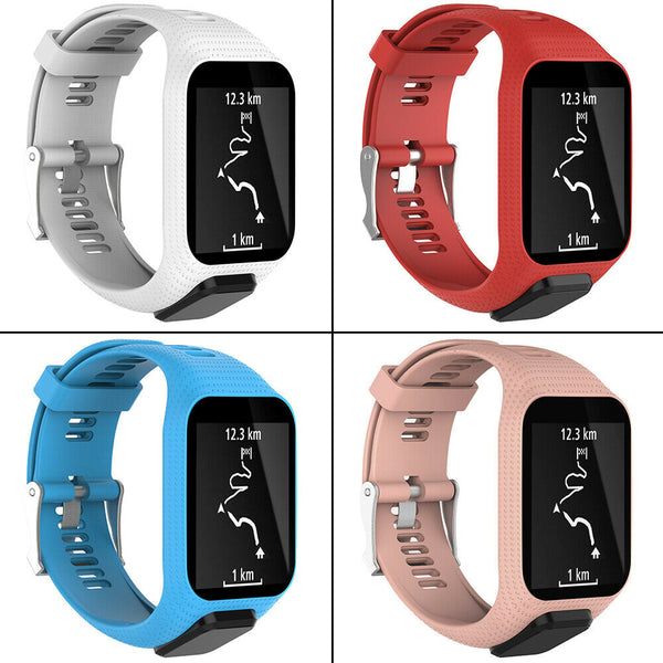 Replacement Silicone Band Strap for TomTom Runner 2 / 3 Spark/3 Sport GPS Watch