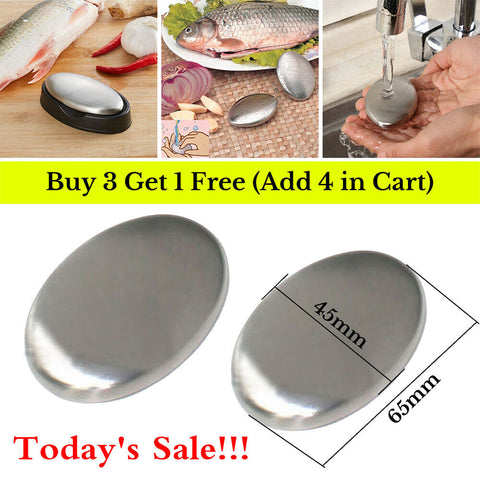 Stainless Steel Soap Magic Cleaner Odor Stink Remover Fish Smell Garlic Seafood