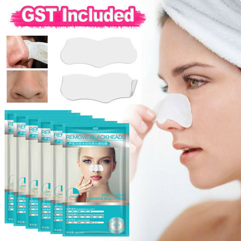 Hot Sale Blackhead Remover Nose Face Mask Strips x10 Black Head Pore Acne Clean