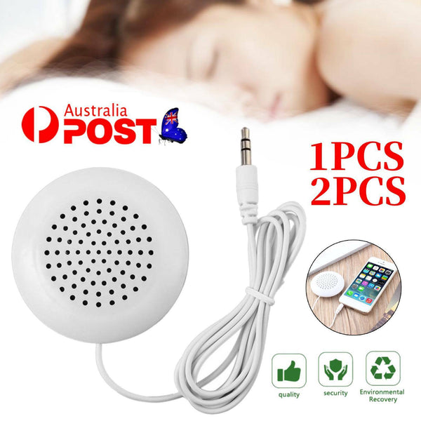 1PC/2PCS Mini 3.5mm Pillow Speaker MP3 MP4 Player For IPhone IPod CD Radio 100CM