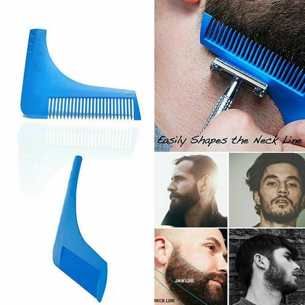 Facial Hair Beard Shave Apron Cape Shaving Bib Whisker Trimming Catcher /Comb