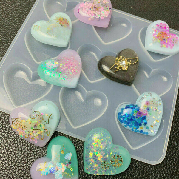 3D Love Heart Shaped Silicone Mould Bakeware Chocolate Cake Ice Baking Mold DIY