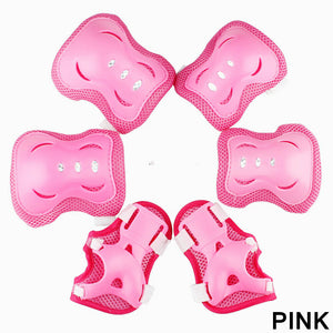 Kids Scooter Roller Ski Skate Protection Kit Skating Knee Pads Wrist Elbow Pads