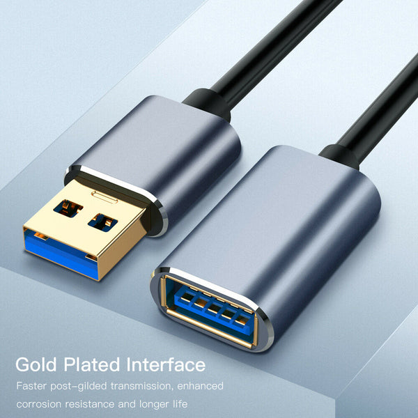 USB 3.0 Cable Super Speed USB Extension/Cable USB Data Extender Lead 0.5/1/1.5M