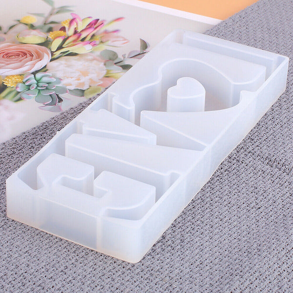 LOVE Sign Resin Casting Mold Silicone Jewelry Making Epoxy Mould Craft Tool DIY