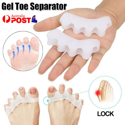 Silicone Bunion Corrector Gel Toe Separator Spreader Hallux Straightener Unisex