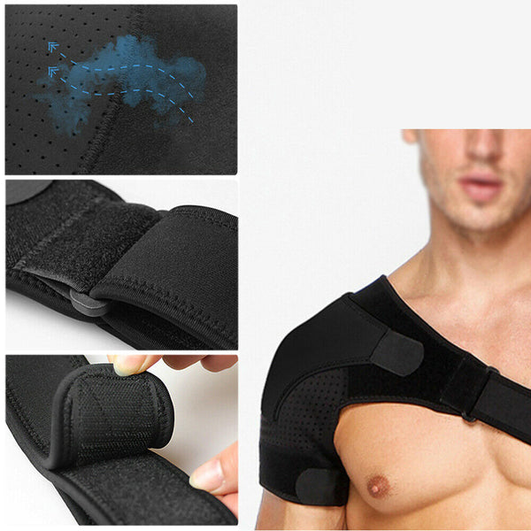 Pain Relief Shoulder Brace Rotator Cuff Support Therapy Belt Sleeve Men Unisex