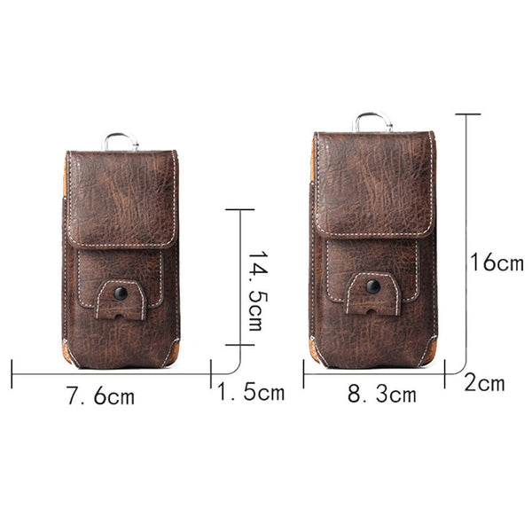 Universal Luxury Leather Flip Belt Wallet Pouch Card Cell Phone Case Cover Bag