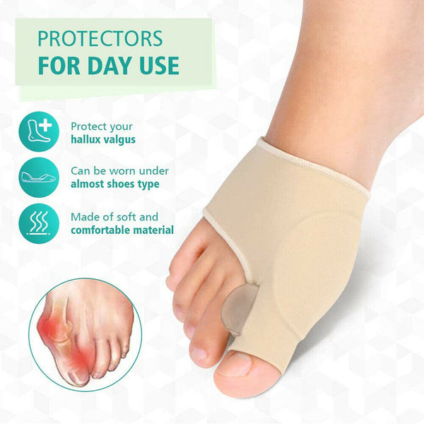 Pair ! Big Toe Bunion Splint Straightener Corrector Hallux Valgus Foot Separator