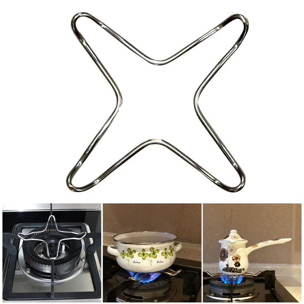 Stove Top Gas Cooker Trivet Ring Reducer Metal Plate Coffee Pot Stand For Moka