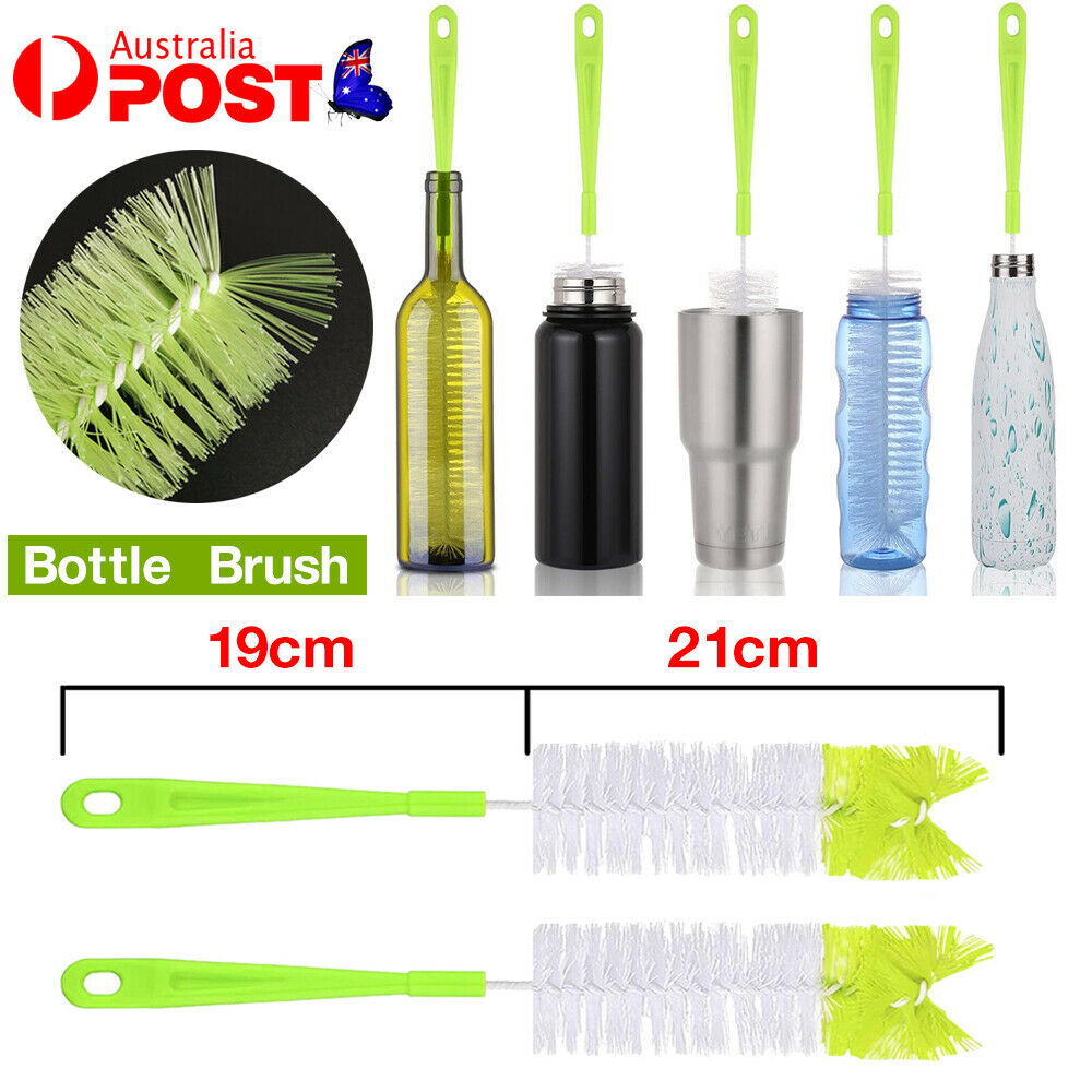 17" Long Bottle Brush Cleaner for Washing Wine Beer Thermos Kombucha AU STOCK