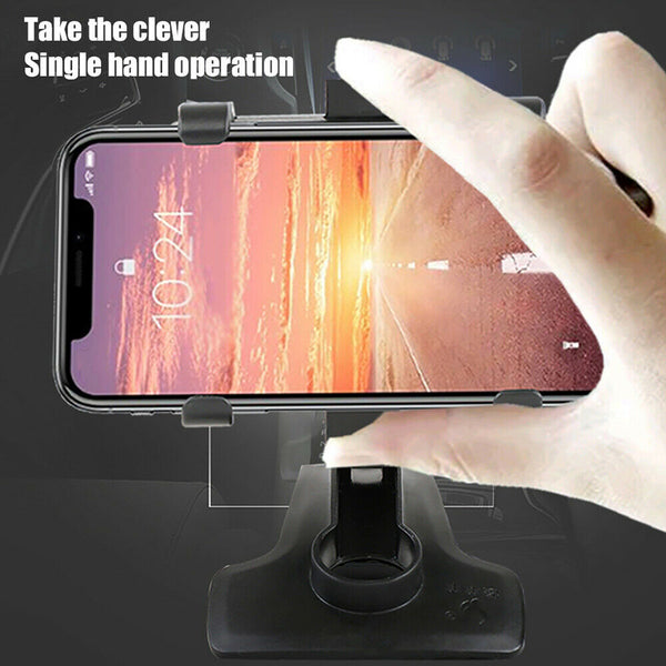 Universal Smart Phone GPS Holder Car Dashboard Sun Visor Mount Bracket Stand