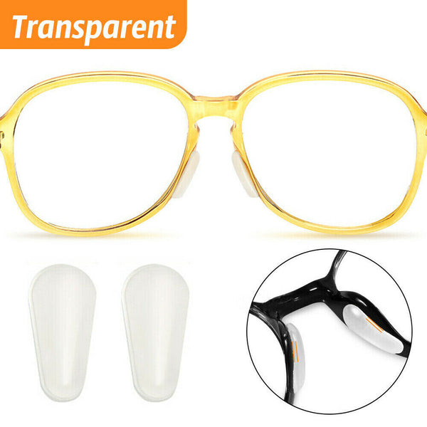 Set of 6 Pairs Silicone Nose Pads Anti Slip Stick On for Eye Glasses Sunglasses