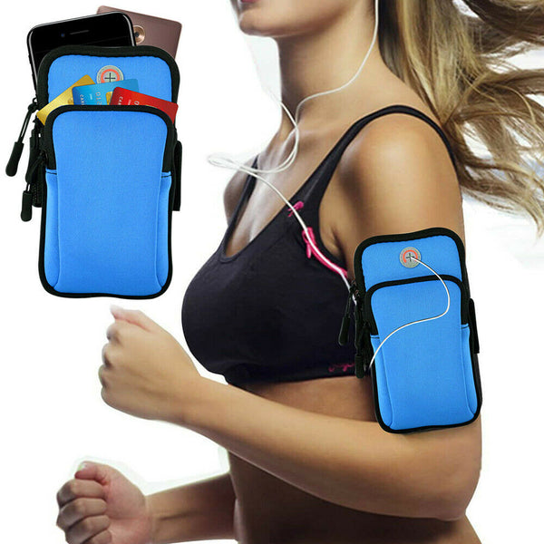 Sports Armband Gym Arm Band Pouch Holder Bag Case For iPhone XS Max Samsung S10