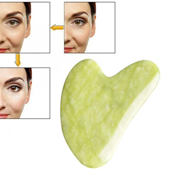 Natural Facial Gua sha Slimming Massager GuaSha Set for Face Jade Tool AU