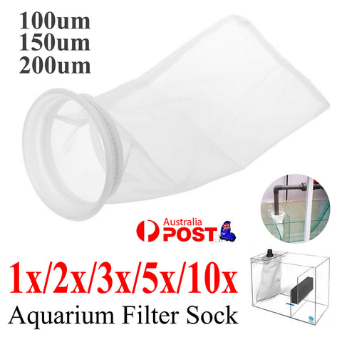 Aquarium Fish Tank Pond Filter Internal Marine Pump Mesh Net Bag 100/150/200um