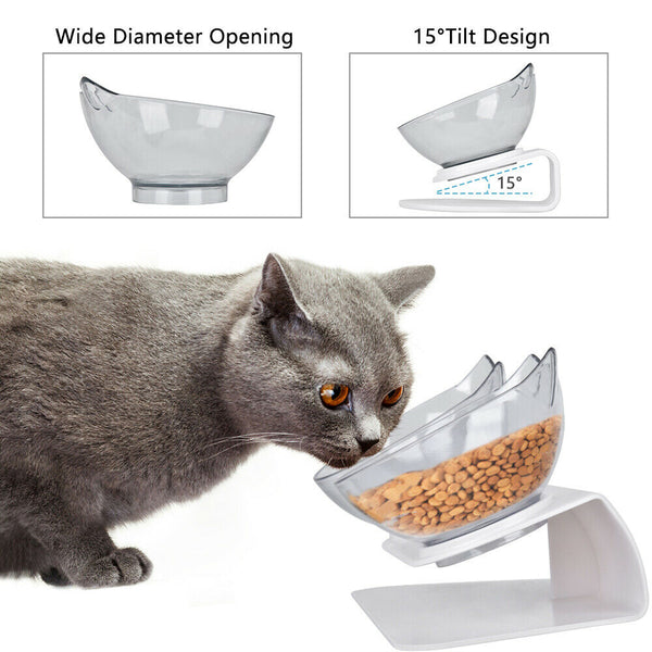 Double Elevated Pet Bowl Cat Dog Feeder Food Water Raised Lifted Stand Holder AU