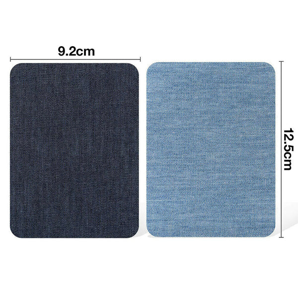 12pcs Assorted Iron On Denim Fabric Mending Patches Repair Kits For Denim Jeans