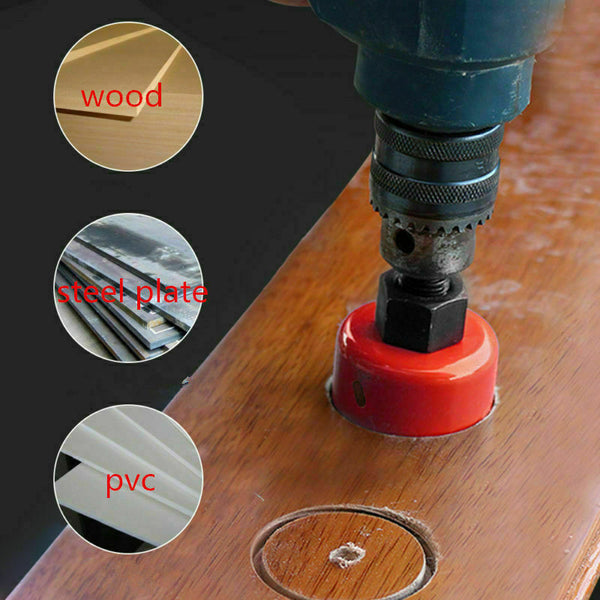 60-160mm M42 Bi-Metal Hole Saw With Arbor Metal Sheet Cutting Wood Plaster AU