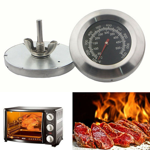 Latest Stainless Steel BBQ Smoker Grill Thermometer Temperature Gauge 50-500℃