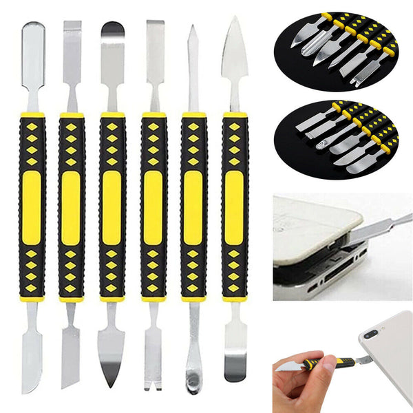 6PCS Metal Crowbar Set Electronic Repair Tools Boot Stick Mobile Phone Digita AU