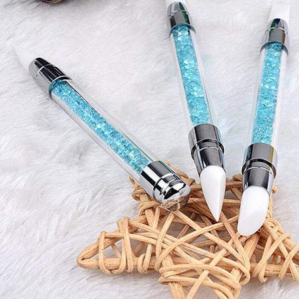 3Pcs Nail Art Design Brushes Dotting Pen Tool Set Painting UV Gel Drawing Brush