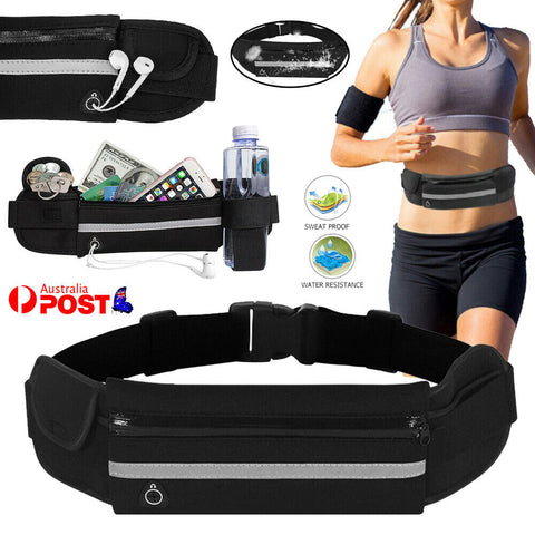 Running Bum Bag Fanny Pack Travel Waist Bags Money Zip Belt Pouch Sports Wallet