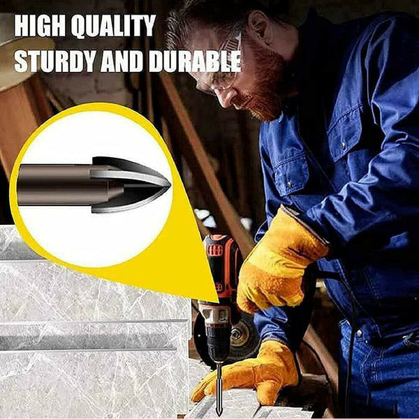 5pcs Drilling Tool Multifunctional Cemented Carbide Cross Triangle Drill Bit Set