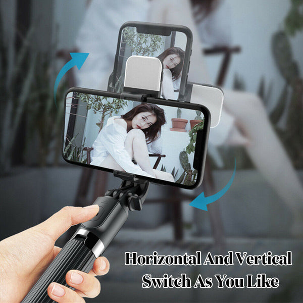 4 IN1 Remote Bluetooth Extendable Selfie Stick Tripod Stand With LED Fill Light