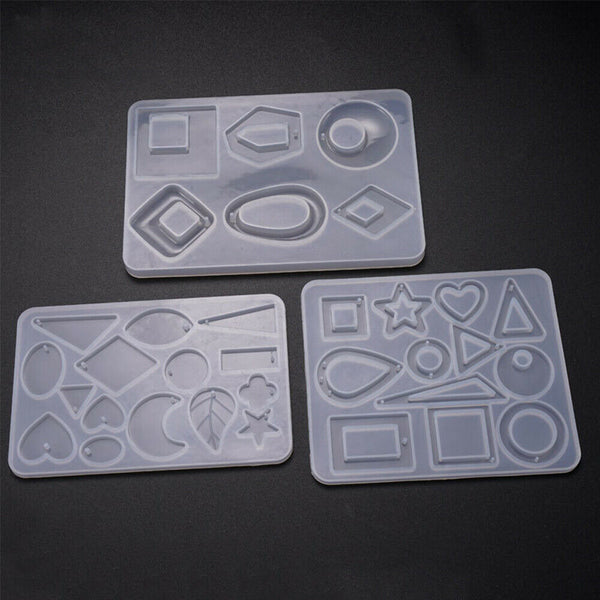 Silicone Earring Pendant Mold Necklace Jewelry Resin Epoxy Mould Casting Craft