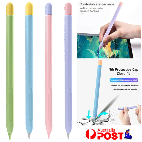 For iPad Apple Pencil 2nd generation Protective Silicone Grip Case Cap Pen Cover