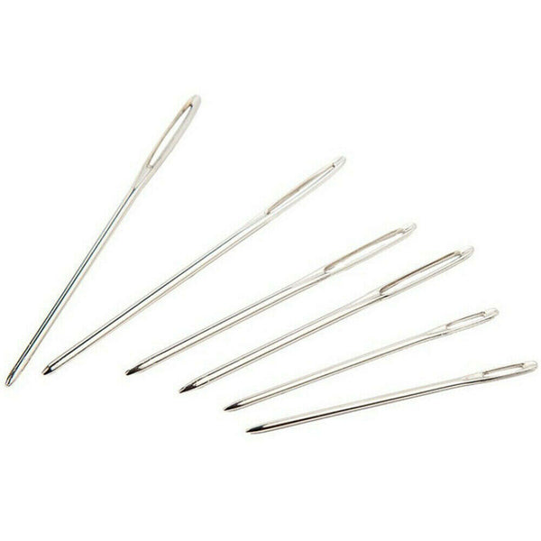 9x Knitter Large Eye Blunt Needles Yarn Hand Sewing Darning Craft Set Wool Thick