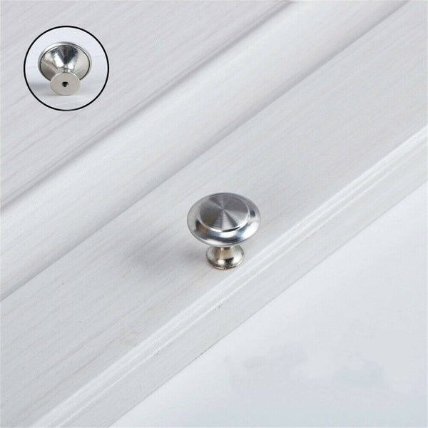 UP Stainless Steel Door Knobs Cabinet Handles Cupboard Drawer Kitchen 27MM