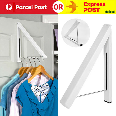 Wall Hanger Clothes Organizer Retractable Laundry Folding Drying Rack Holder