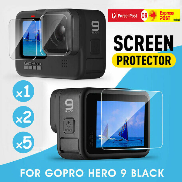 For GoPro Hero 9/10 Black Tempered Glass Protective Lens Screen Protector 3in1