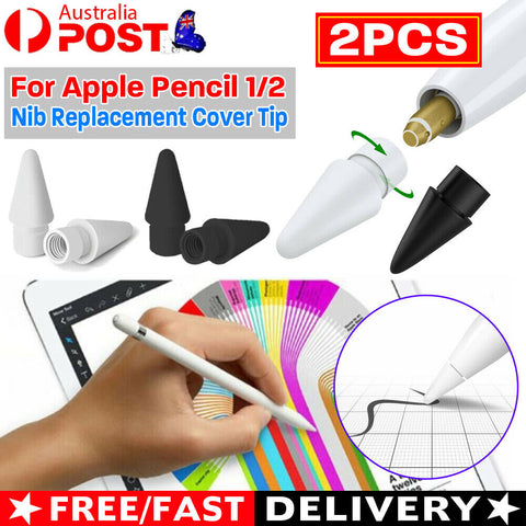 For Apple iPad Pencil 1 2 Stylus Silicone Nibs Soft Replace Cover Pen Tips AU