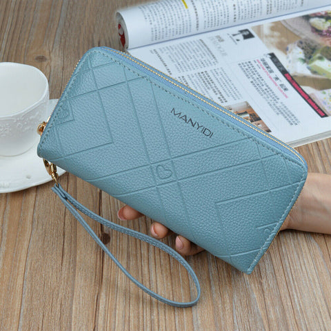 Women Fashion PU Leather Wallet Long Purse Card Phone Holder Case Clutch Handbag