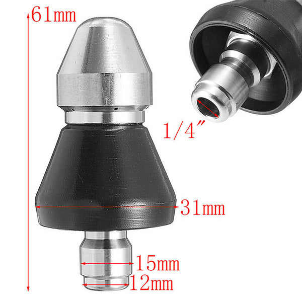 1/4'' Sewer Jetter Nozzle Pressure Washer Drain Cleaner Pipe Jetter Nozzle AU