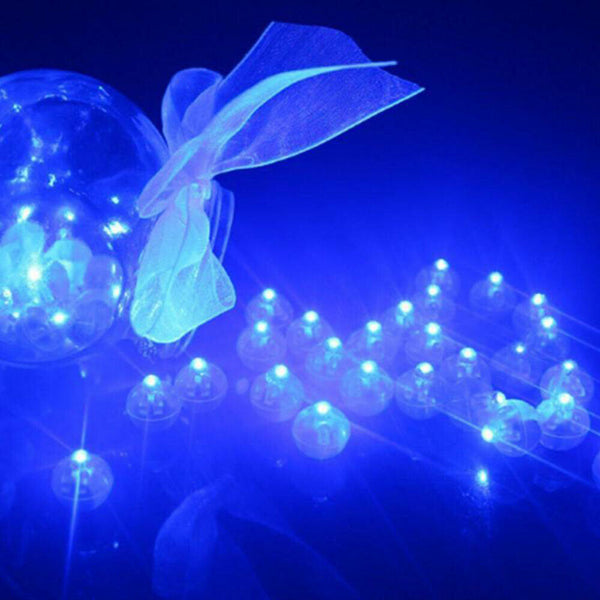 Up to 100PCS LED BALLOON LIGHT Multi Colour Glowing Flashing For Disco Party NEW