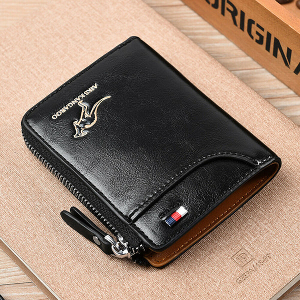 Waterproof Men' RFID Blocking PU Leather Wallet Credit Card ID Holder Purse